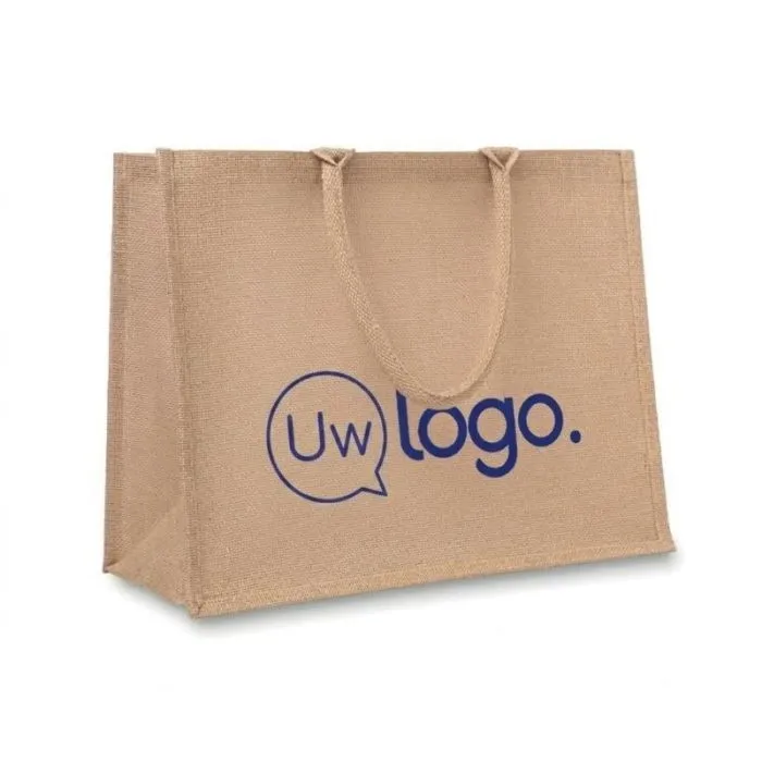Gepersonaliseerde jute boodschappentas BRICK LANE