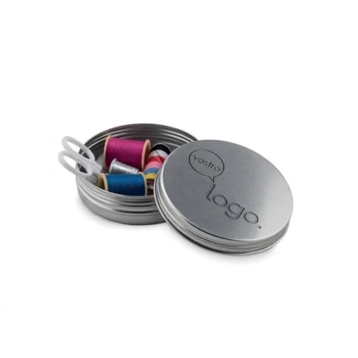Set da cucito personalizzato in scatola rotonda CUCIRE