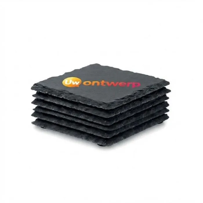 Reclame-onderzetters van leisteen SLATE4