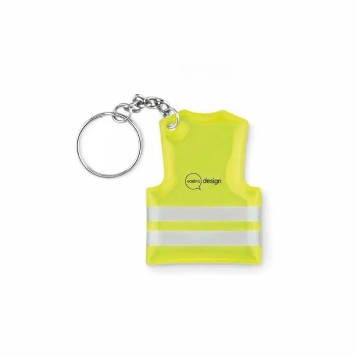 Portachiavi personalizzato con giubbotto di sicurezza VISIBLE RING