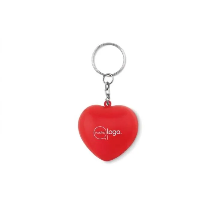 Portachiavi promozionale in PU a forma di cuore LOVY RING