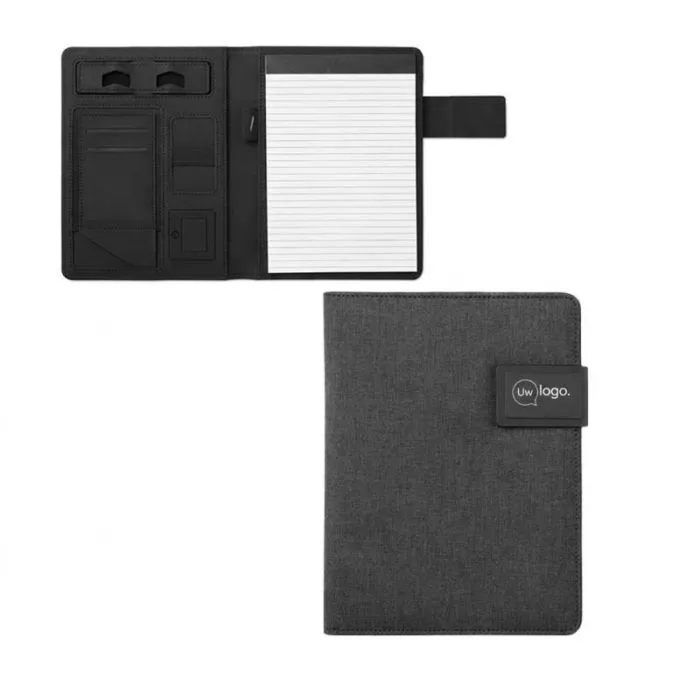 A5-presentatiemap en gepersonaliseerde POWERNOTY-powerbank