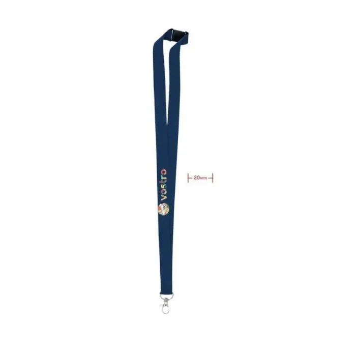 Laccetto promozionale con gancio in metallo da 20 mm PANY