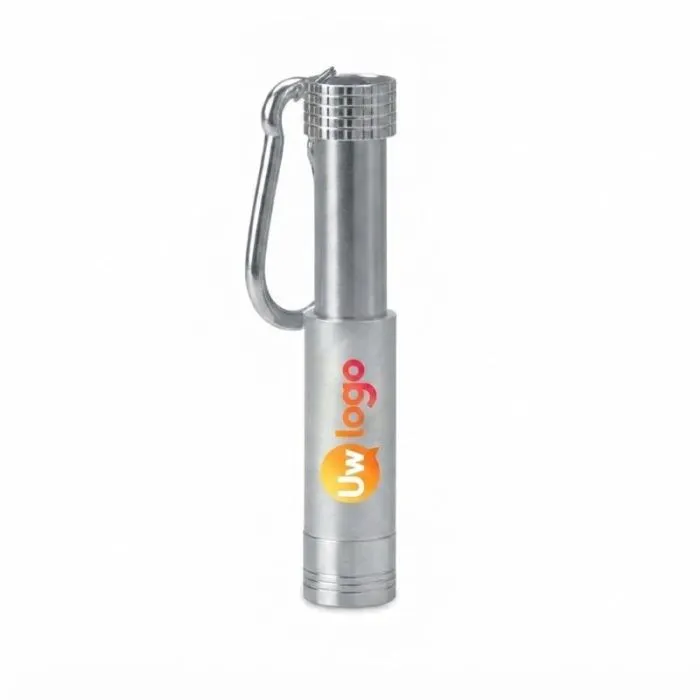 Gepersonaliseerde LED-sleutelhanger van aluminium/ABS POP LIGHT