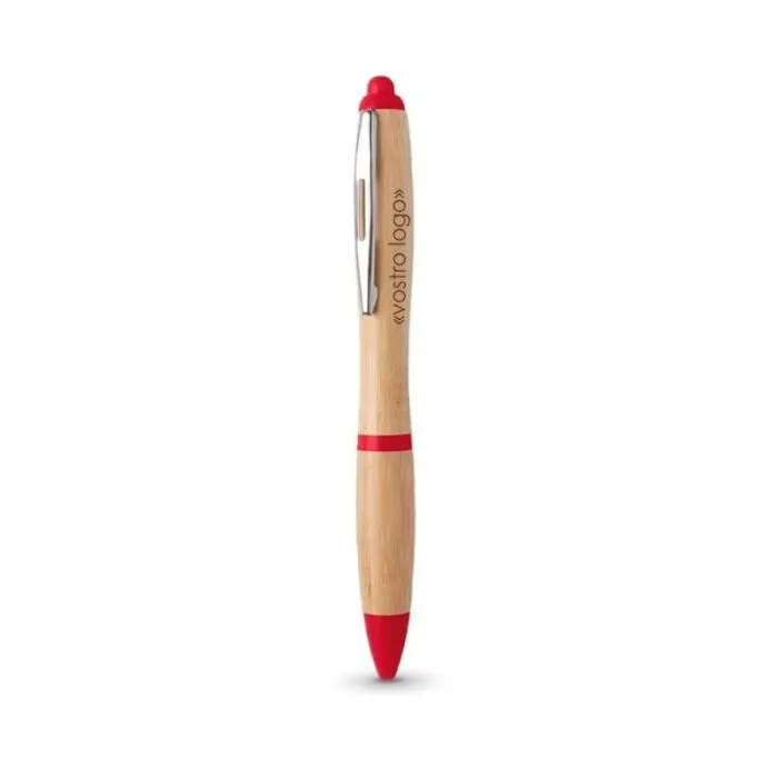Penna a sfera personalizzata in ABS e bambù RIO BAMBOO