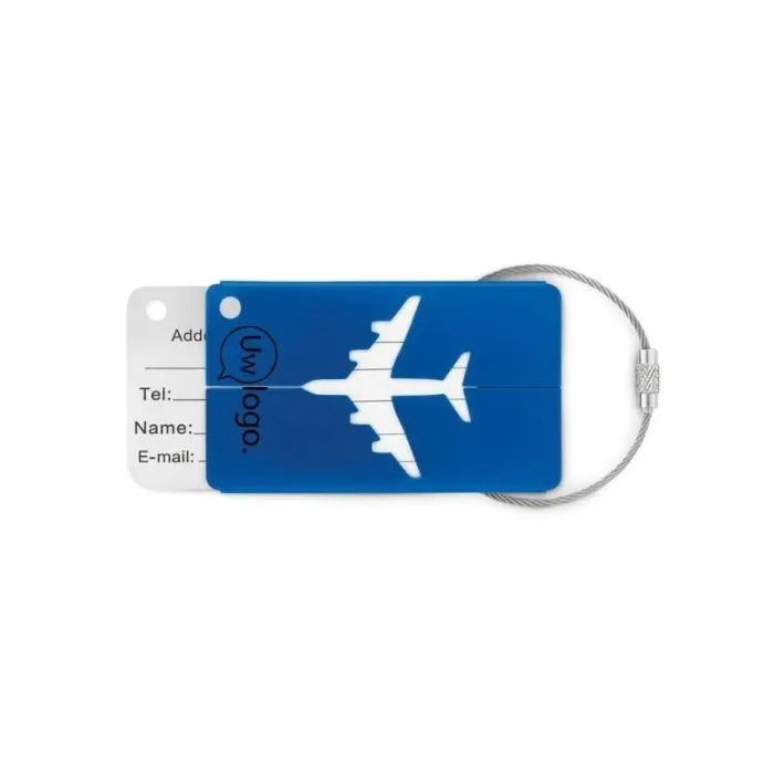 Gepersonaliseerd bagagelabel van aluminium FLY TAG