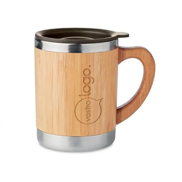 Bicchiere promozionale a doppia parete da 300 ml MOKKA