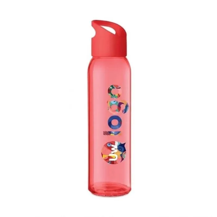 Reclamefles van glas, 470 ml, PRAGA