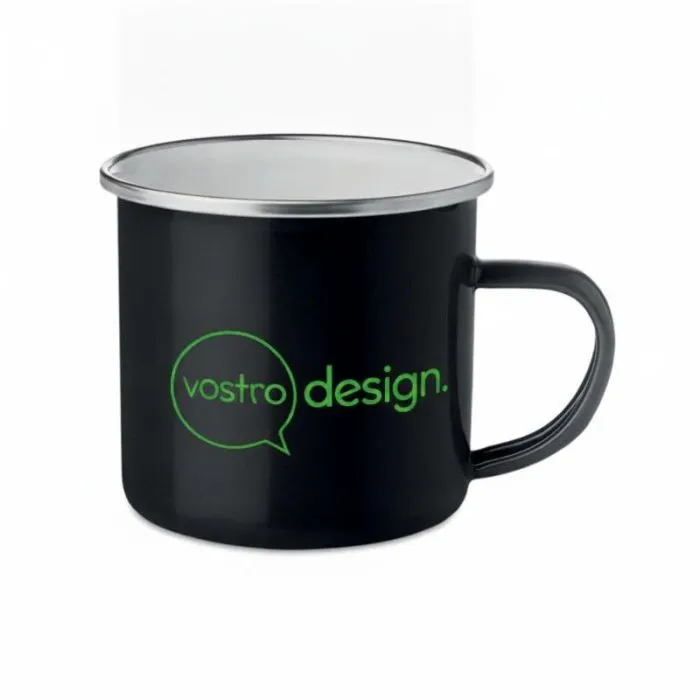 Tazza in metallo smaltato personalizzata PLATEADO