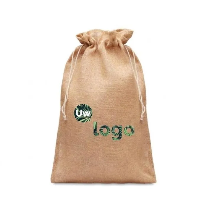 Grote gepersonaliseerde jute cadeauzak - JUTE LARGE