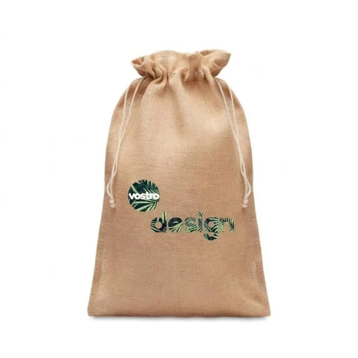 Grande borsa regalo in juta personalizzata - JUTE LARGE
