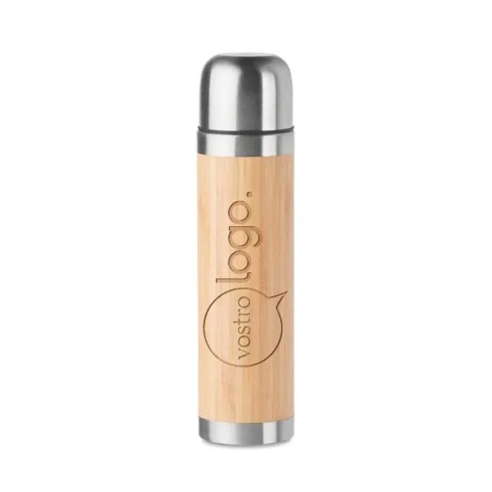 Bottiglia termica promozionale da 400 ml - CHAN BAMBOO