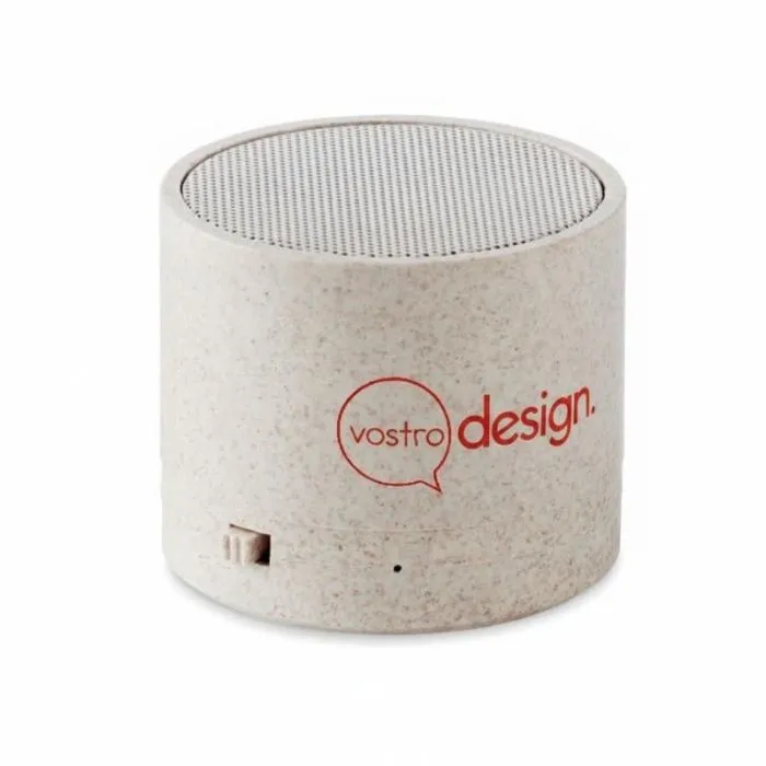 Altoparlante pubblicitario wireless color paglia di grano ROUND BASS+