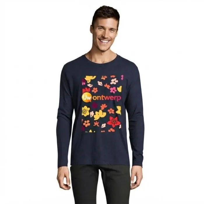 Heren-T-shirt met lange mouwen van 190 g/m² katoen voor promotiedoeleinden – IMPERIAL LSL MEN