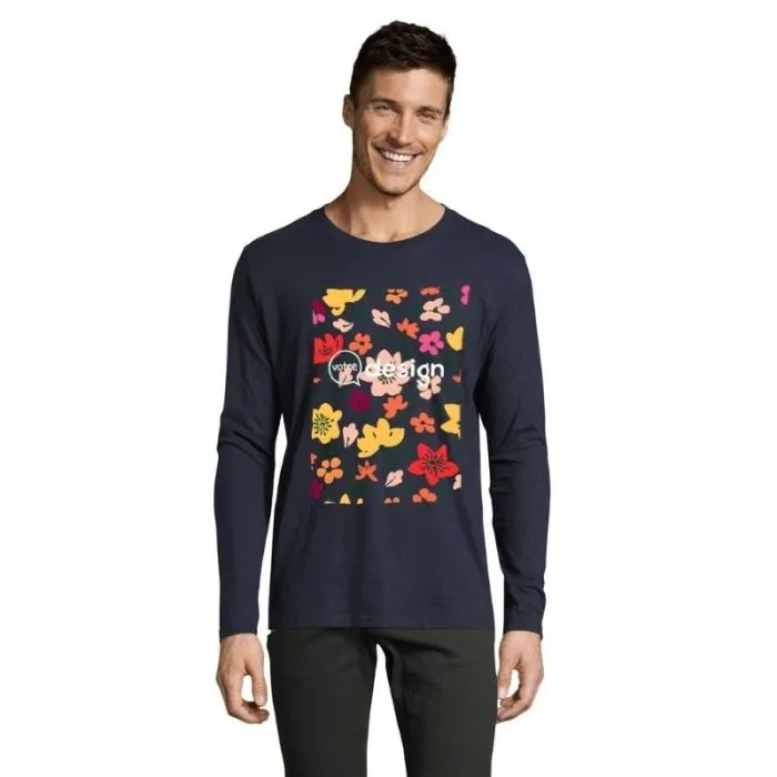 Maglietta da uomo a maniche lunghe in cotone promozionale da 190 g/m² - IMPERIAL LSL MEN