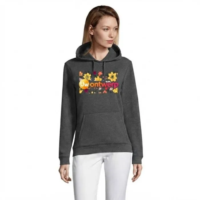 Gepersonaliseerd dames-hoodie van katoen en polyester - SPENCER WOMEN