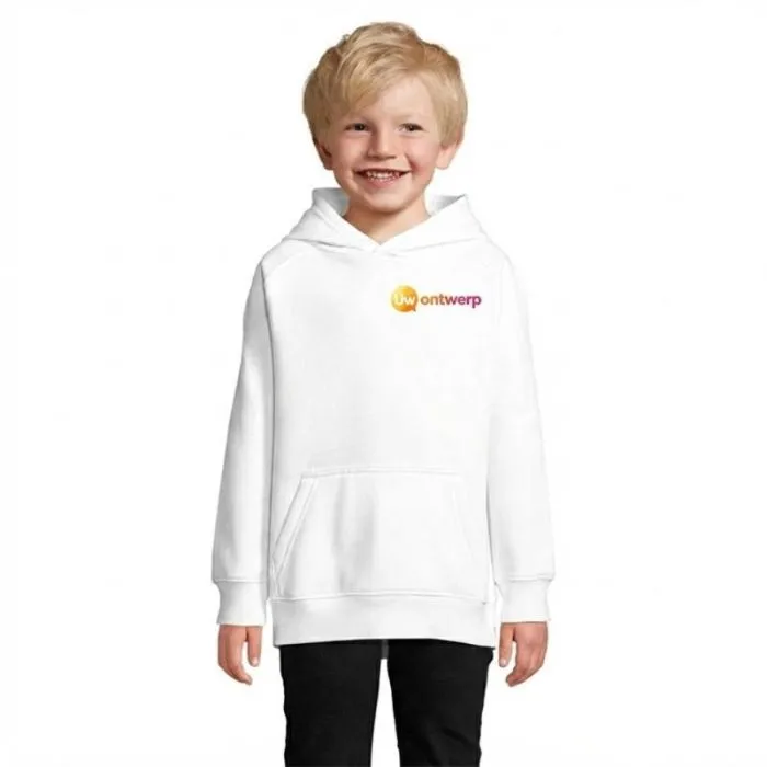 Personaliseerbare hoodie voor kinderen van biologisch katoen en gerecycled polyester - STELLAR KIDS