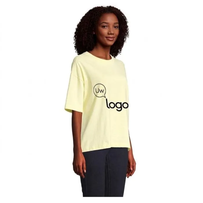 Gepersonaliseerd oversized dames-T-shirt SOL'S BOXY WOMEN van biologisch katoen