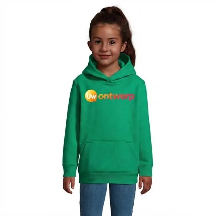 Gepersonaliseerde hoodie voor kinderen SOL'S CONDOR KIDS van katoen 280 gr/m²