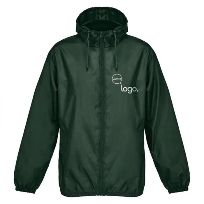 Giacca a vento pubblicitaria idrorepellente in poliestere riciclato, unisex - SHIELD