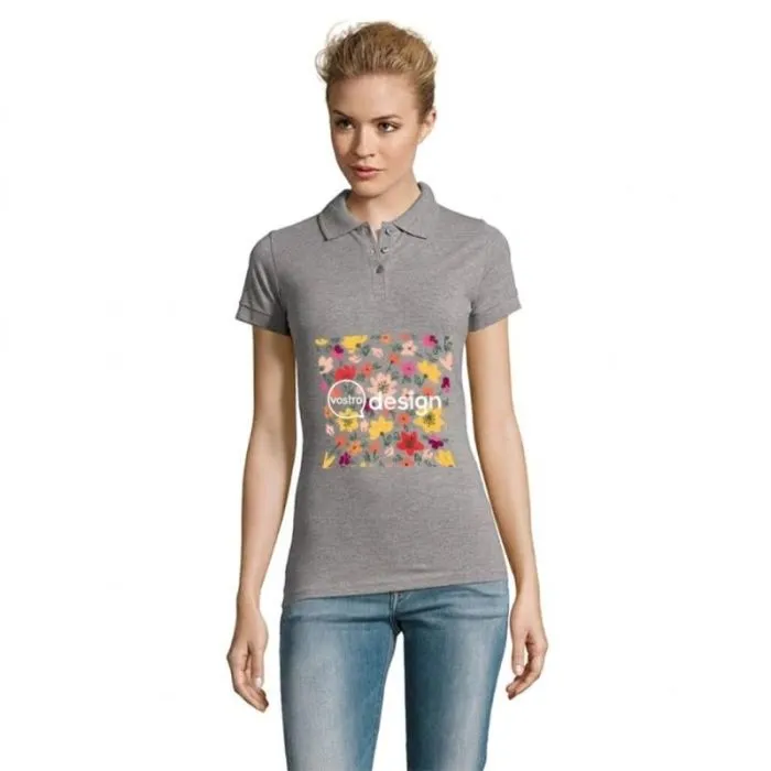 Polo da donna in cotone a maniche corte personalizzata 180 g - PERFECT WOMEN