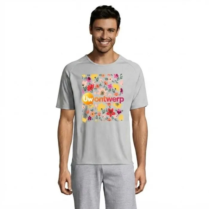 Gepersonaliseerd heren-T-shirt met raglanmouwen 140 g - SPORTY