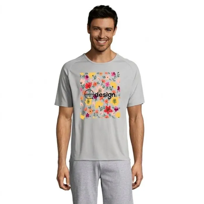 Maglietta da uomo con maniche raglan personalizzata 140 g - SPORTY