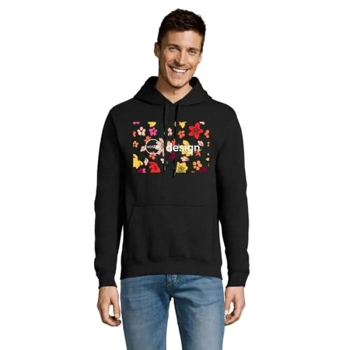 Felpa unisex personalizzata con cappuccio Sol's in cotone e poliestere - SLAM