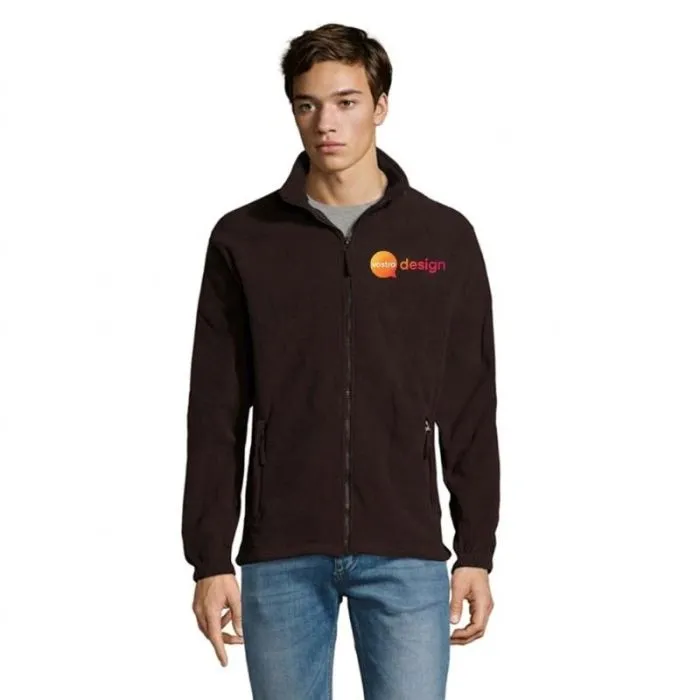Giacca da uomo personalizzata in micropile SOL'S, 100% poliestere - NORTH