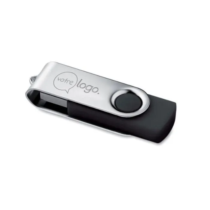 Clé USB personnalisée 4GB USB 2.0 avec coque métal protectrice-TECHMATE PENDRIVE