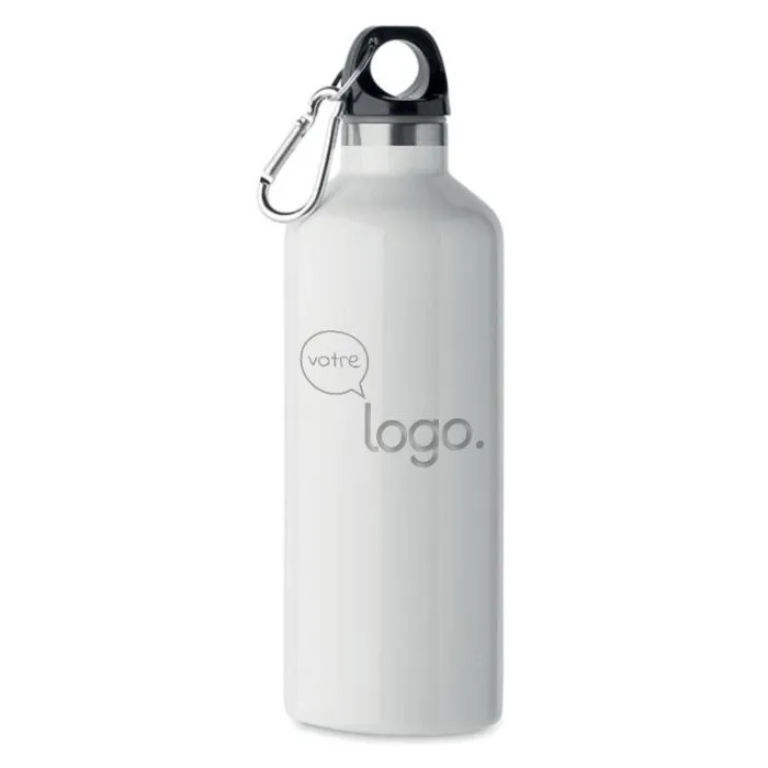 Bouteille double paroi 500 ml en acier inoxydable publicitaire-CARABI
