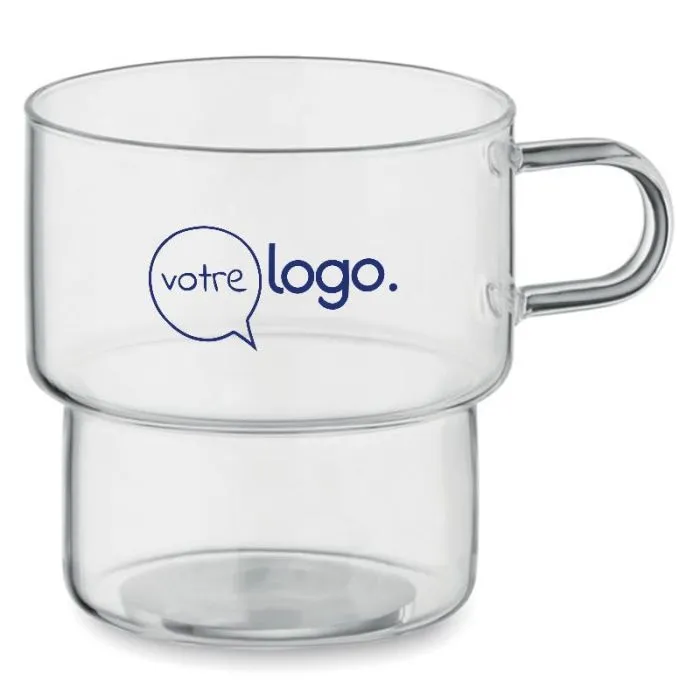 Tasse en verre 300 ml publicitaire -BOROMUG