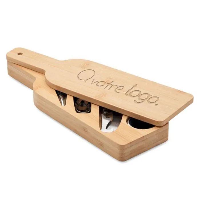 Set de vin forme de bouteille personnalisable -VINOVAULT SET