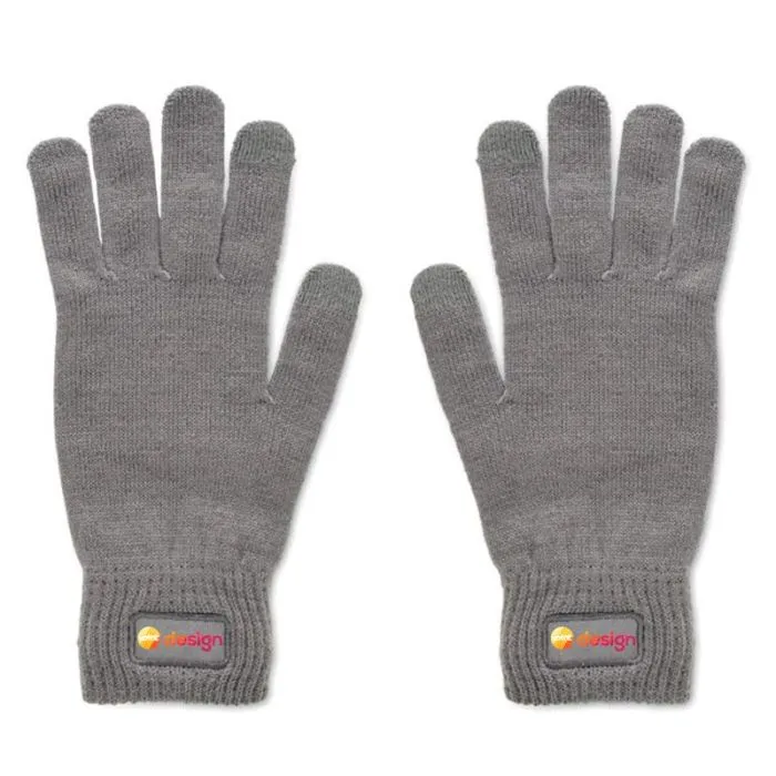 Gants tricotés en RPET publicitaire -HANDNIT