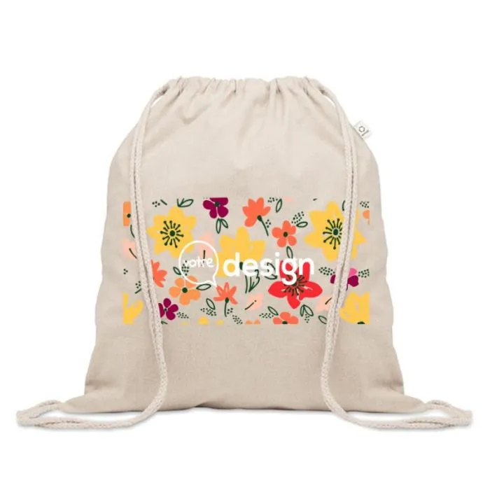 Sac shopping en coton recyclé publicitaire -CABETRI