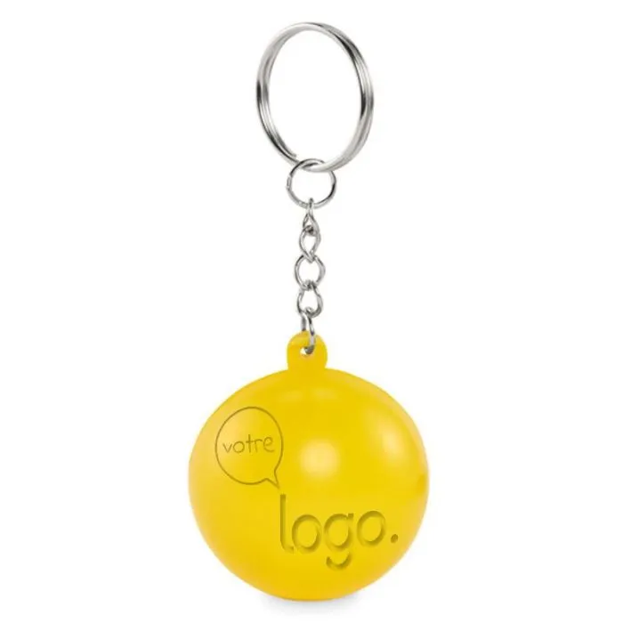 Porte-clés boule anti-stress en PU personnalisable -CIRKELY