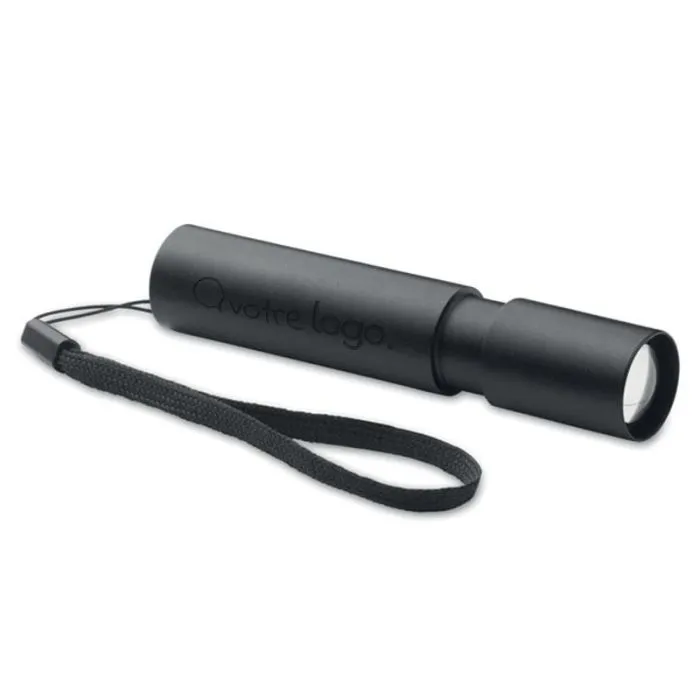 Lampe rechargeable en alu publicitaire .-ALUMINATE