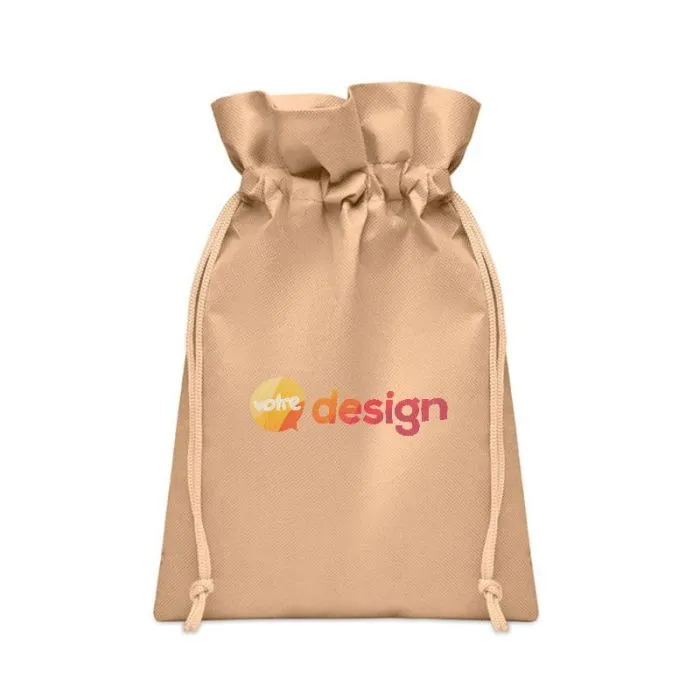Sac cadeau personnalisable en tissu RPET avec cordon de serrage - OKURIMONO