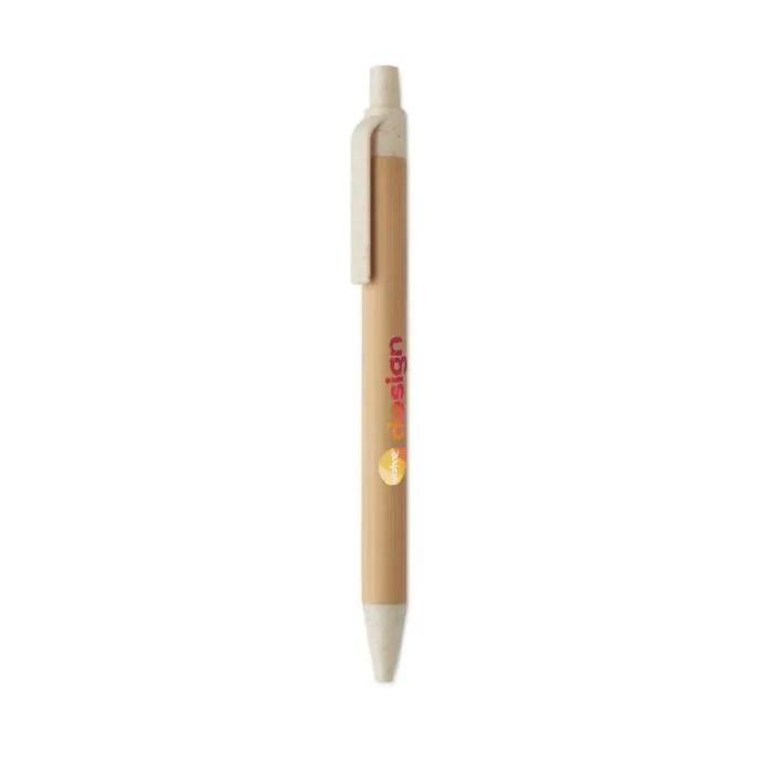 Stylo à bille personnalisable en bambou - ITEA COLOUR