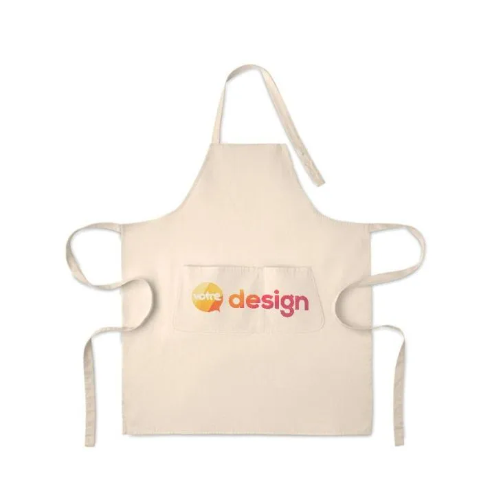 Tablier personnalisable  en coton bio - GAMMA COLOUR