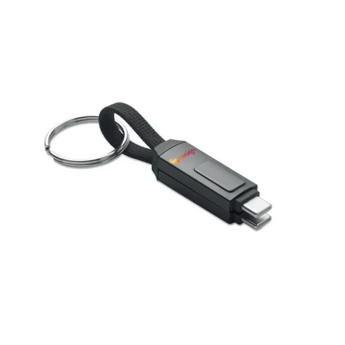 Câble de charge personnalisable  avec porte-clés et affichage LED - KEYSTO