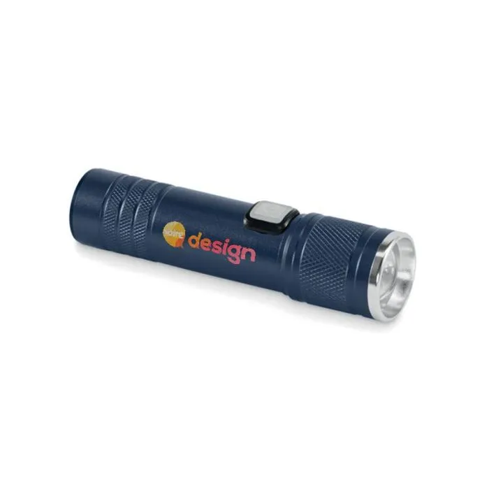 Lampe torche publicitaire COB rechargeable avec zoom - FLASHRA