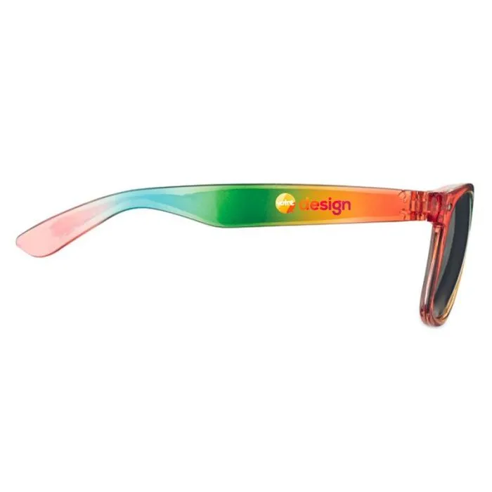 Lunettes de soleil arc-en-ciel UV400 monture PC personnalisable - BOREA