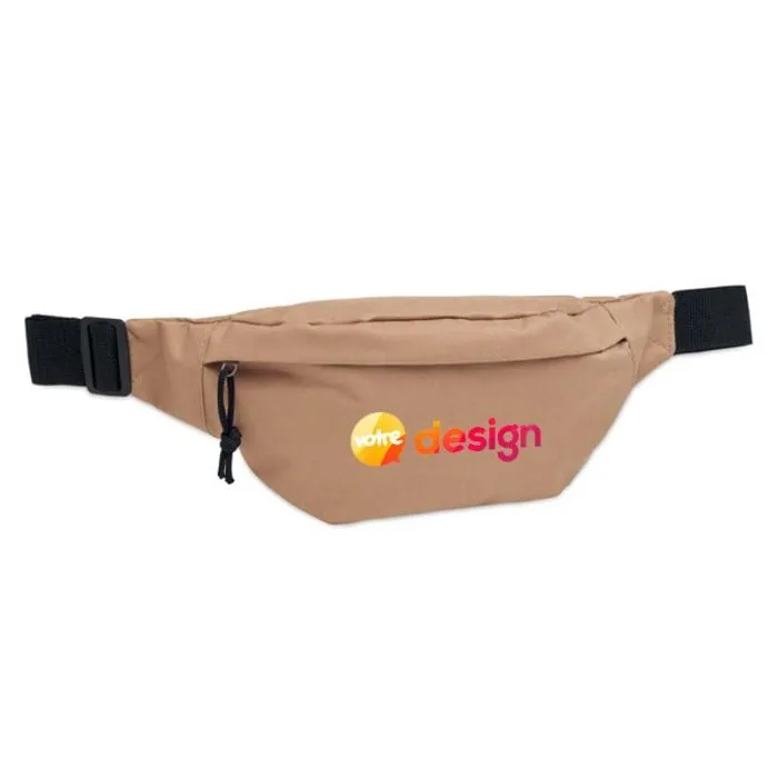 Sac banane RPET 600D compartiments zippés personnalisable - HIPLA