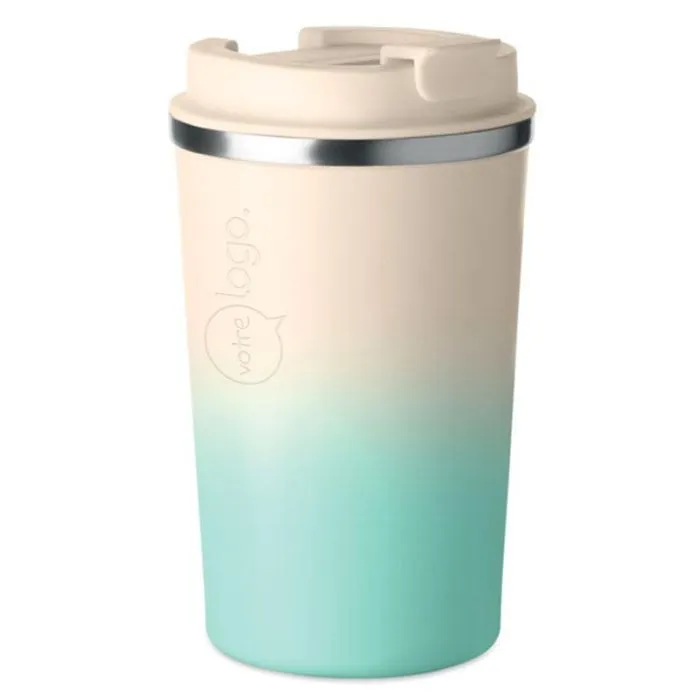 Gobelet double paroi inox recyclé 350 ml personnalisable