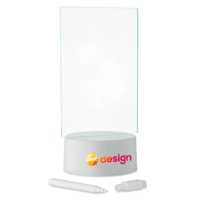 Mémoboard publicitaire LED lumineux acrylique effaçable - LEDMEMO