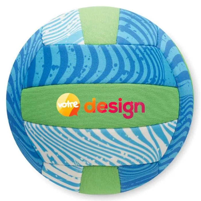 Ballon de plage néoprène Ø16 cm avec aiguille personnalisable