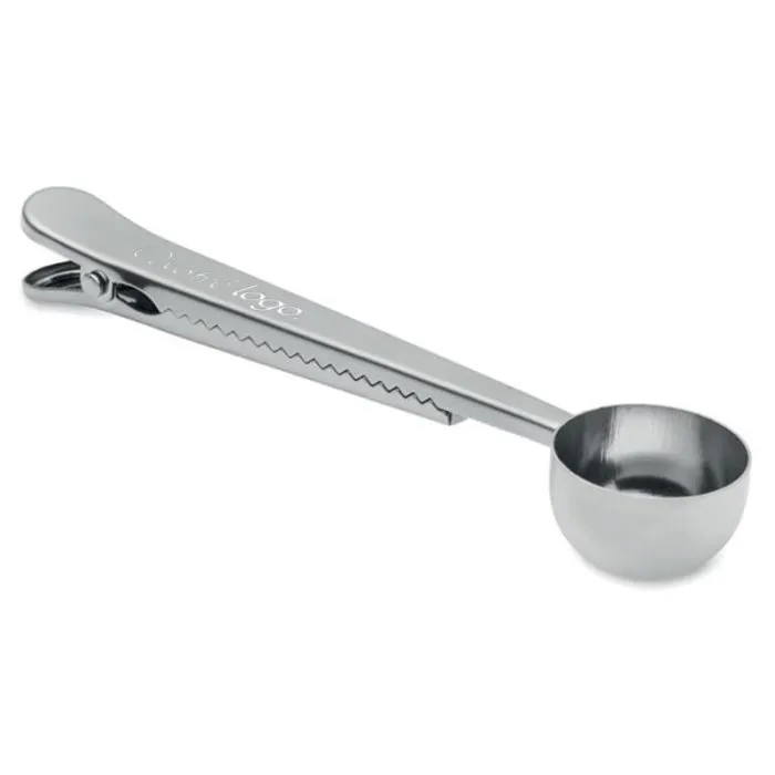 Cuillère doseuse à café 15 ml en acier inoxydable avec clip de fermeture-SPOONCOOP