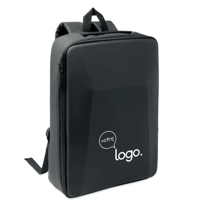 Sac à dos en RPET 600D 15L avec façade rigide EVA pour ordinateur 15 pouces-NOVIX