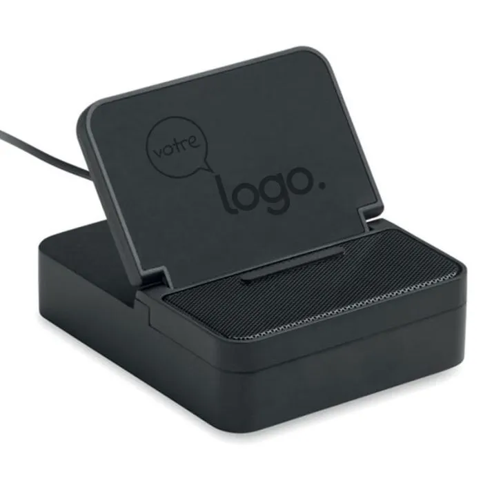 Enceinte Bluetooth avec chargeur sans fil 15W et support téléphone-CHARGEBEAT